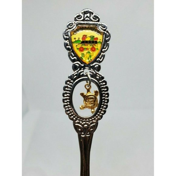 A Gift Corp St Martins Mini Silver Collectible Spoon With Hanging Turtle Charm - Picture 3 of 11